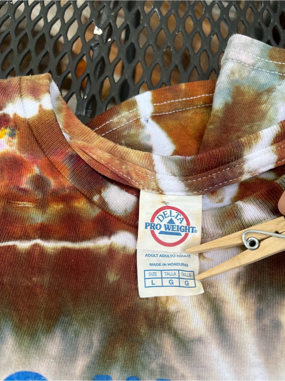 Vintage Delta Up cycled Tie Dye T-shirt - Picture 10 of 10